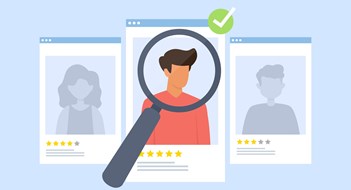 The Board Approval Process Vector illustration of choice of worker or personnel. Recruitment concept. Сhoosing resume of new employees.