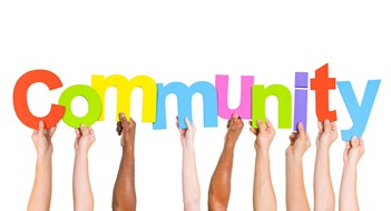 Special Events & Activities Multi Ethnic People Holding The Word Community