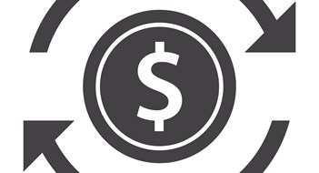 Don't Bet on Flip Taxes Coin with arrows concept for funds transfer
