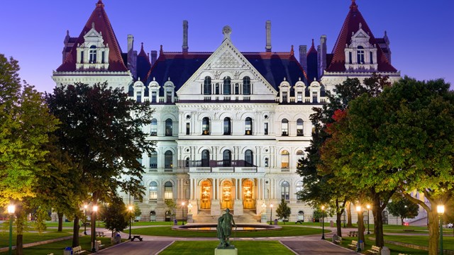 Albany, New York, USA at the New York State Capitol.