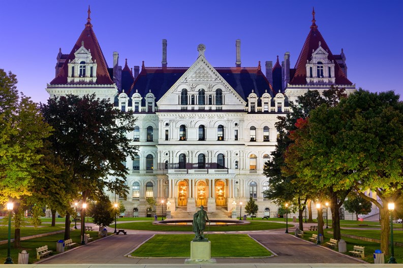 Albany, New York, USA at the New York State Capitol.