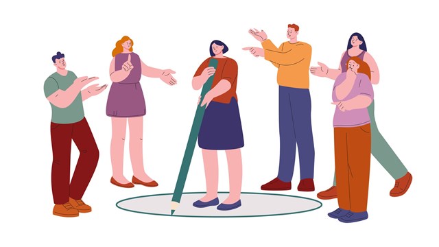 Personal mental protect. Self boundaries capsule, person ignored people crowd and communication. Protection and recover health, insocial vector character. Illustration of personal mental protection