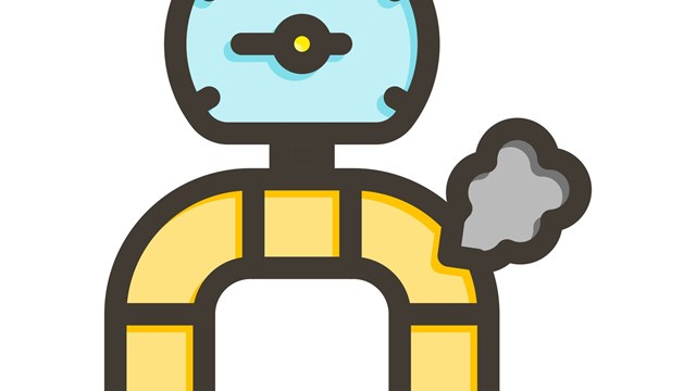 Gas Leak Vector Thick Line Filled Colors Icon For Personal And Commercial Use.