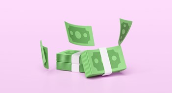 Q&A: Bilked by Bulk Billing 3d dollar banknote stack with flying banknotes isolated on pink background. economic movements or business finance, loan concept, 3d render illustration