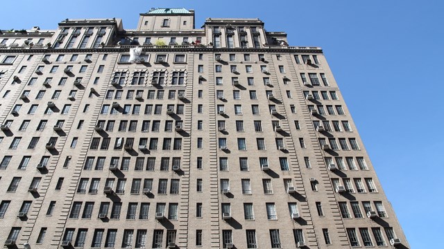 Parc Vendome condominium building in New York. The apartment building is located at 57th Street, Midtown West.