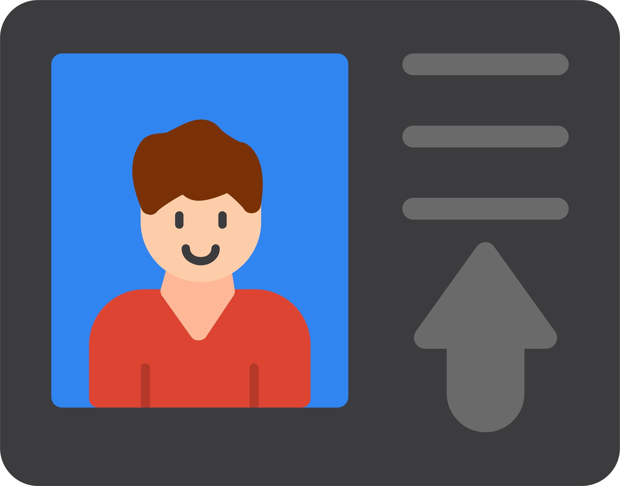 Internships Flat Style Icon Design