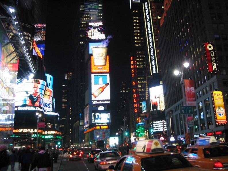 Streets of Manhattan Time Square New York