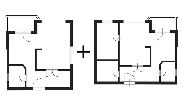 Combining Apartments